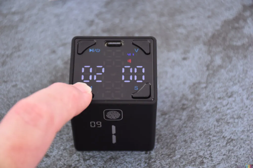 setting cutom countdown by using minute and second buttons of ticktime cube