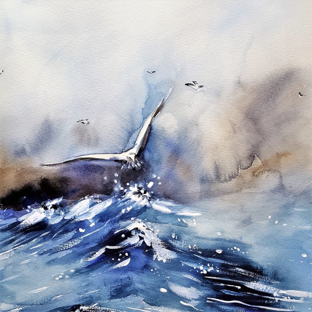 how to protect your artwork like this painting of a whale's tail