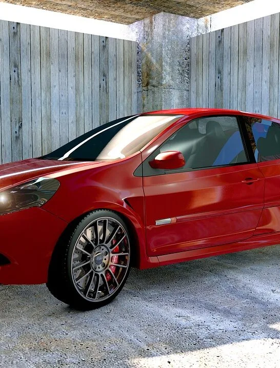 tips on buying a car at an auction like this red Renault Clio