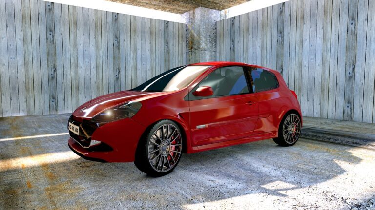 tips on buying a car at an auction like this red Renault Clio