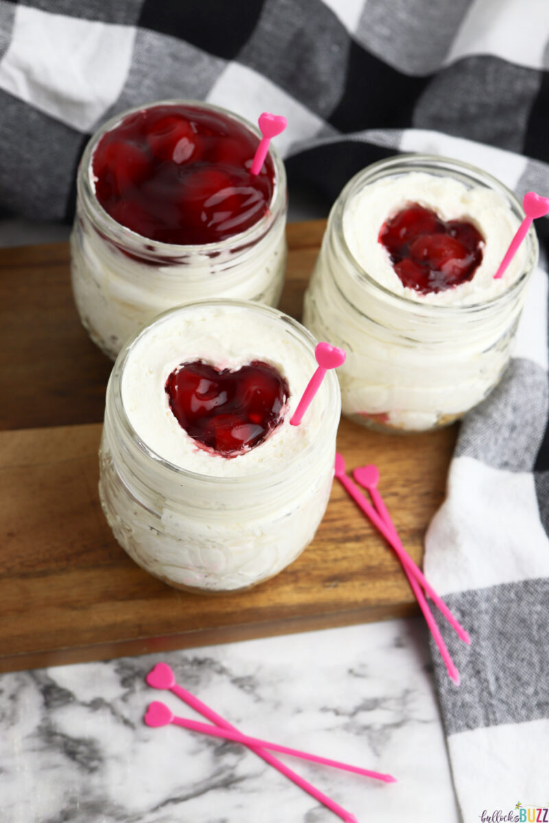 Cherry Cheesecake Jars Best Cheesecake In A Jar Recipe For Valentine