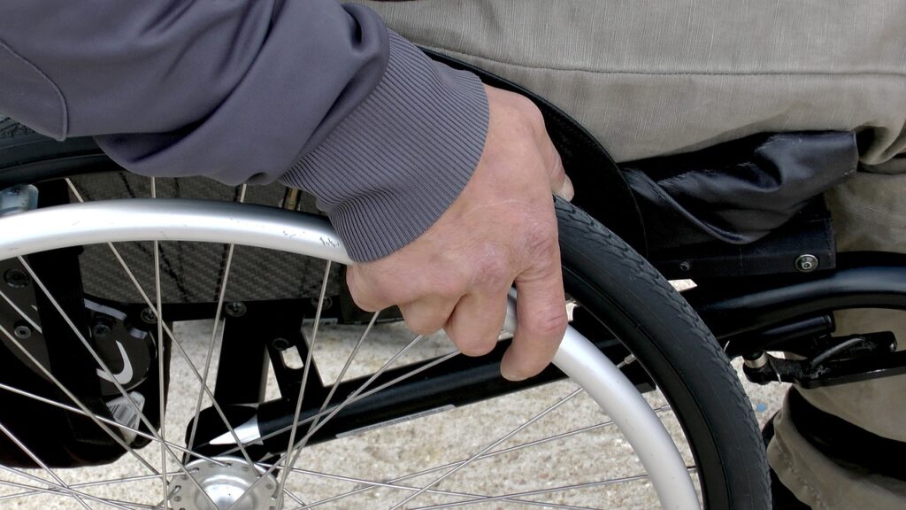 if you have a loved one in a wheelchair like this person, use these tips on how to make your home more wheelchair accessible