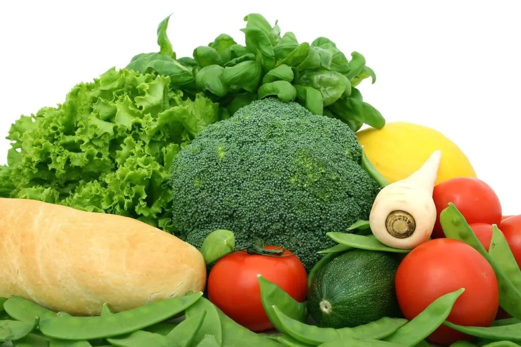 fresh veggies and parsley