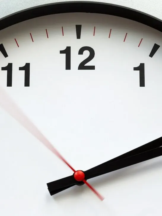 close up of large clock face and ways to manage your time effectively