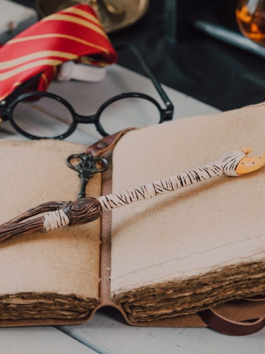 harry potter wands spell book and glasses make great Harry Potter gifts