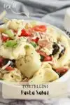 Tender cheese tortellini, fresh crunchy vegetables, and spicy mini pepperoni are tossed together in a zesty Italian dressing and then sprinkled with fresh parsley in this colorful and flavorful homemade Tortellini Pasta Salad recipe. #easyrecipes #summerrecipes #pastasalad