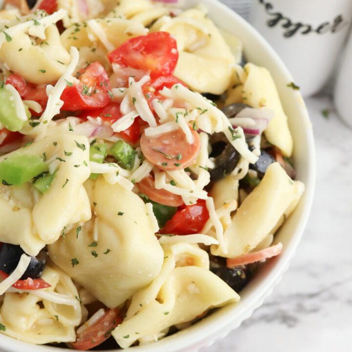 Homemade Tortellini Pasta Salad