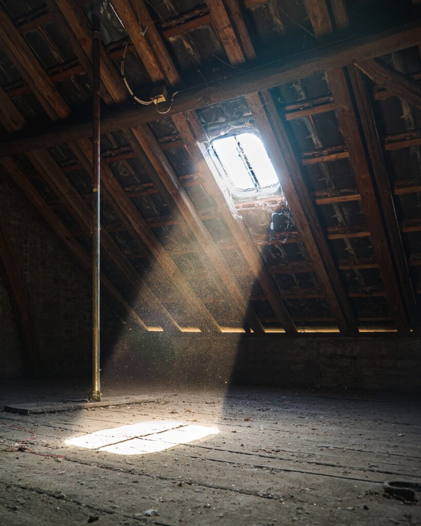 empty attic space