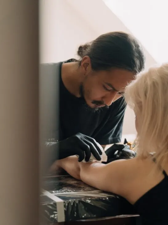 getting your first tattoo like this woman