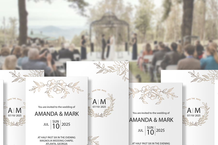 diy wedding invitation design 