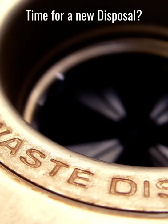 kitchen garbage disposal close up image