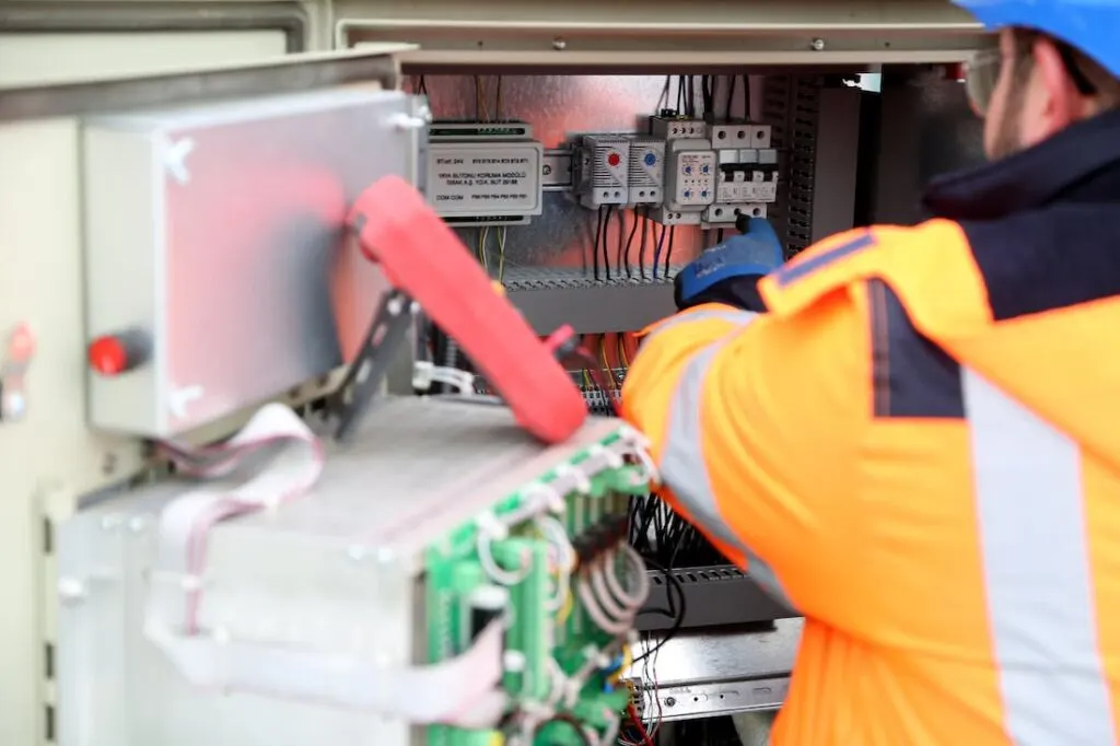 electrician working on wiring