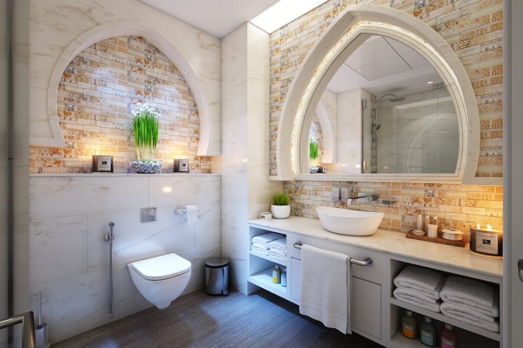 brick and tile bathroom reno was one couple's way to upgrade your home
