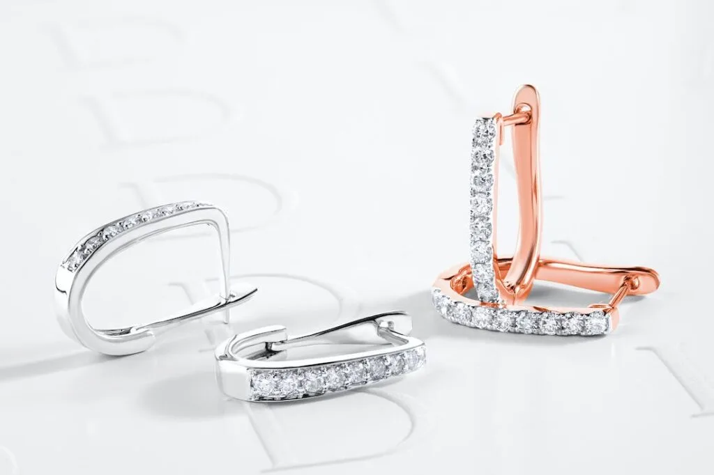 Diamond earrings like these loops are great gift ideas for women who enjoy the finer things in life