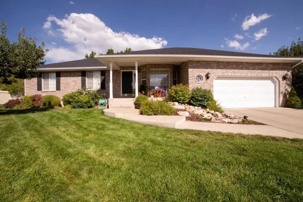 Landscaping at a house