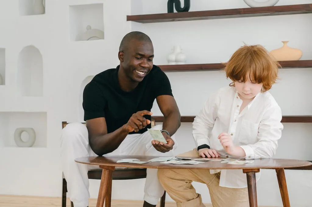 therapist engaged in aba therapy with an autistic child