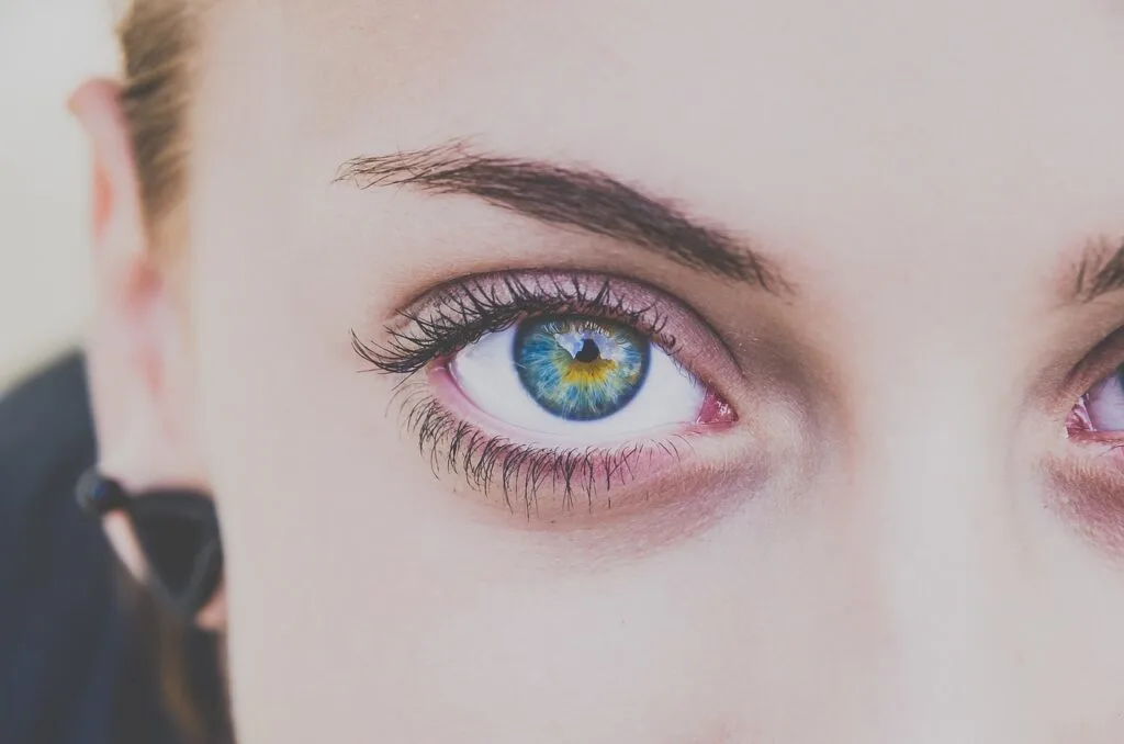 A closeup of a woman's beautiful eye - a perfect example of the aesthetic benefits of double eyelid surgery