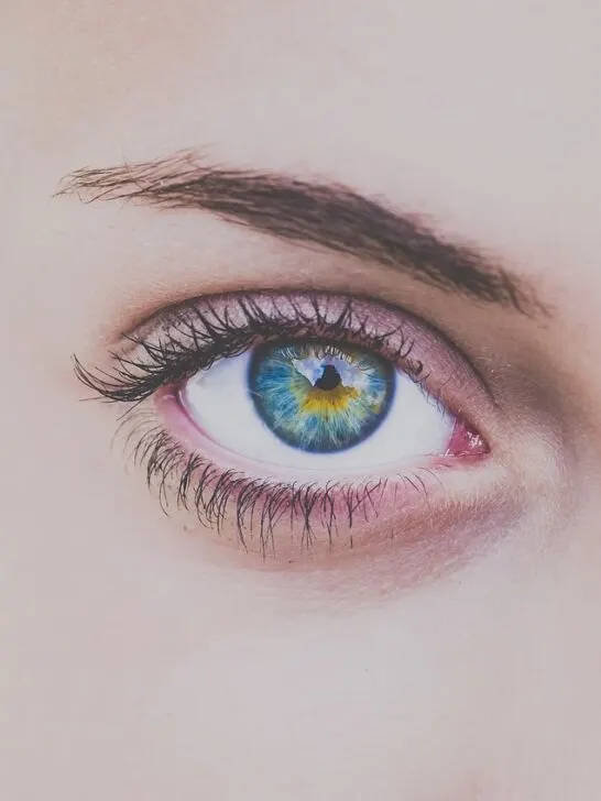 A closeup of a woman's beautiful eye - a perfect example of the aesthetic benefits of double eyelid surgery