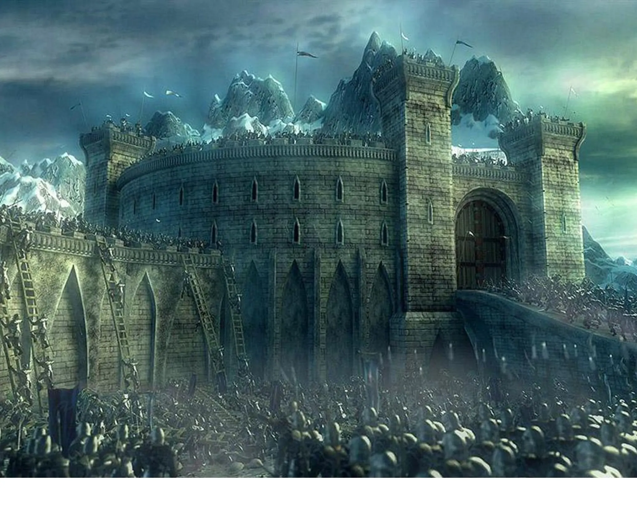 The War of the Rohirrim castle under attack