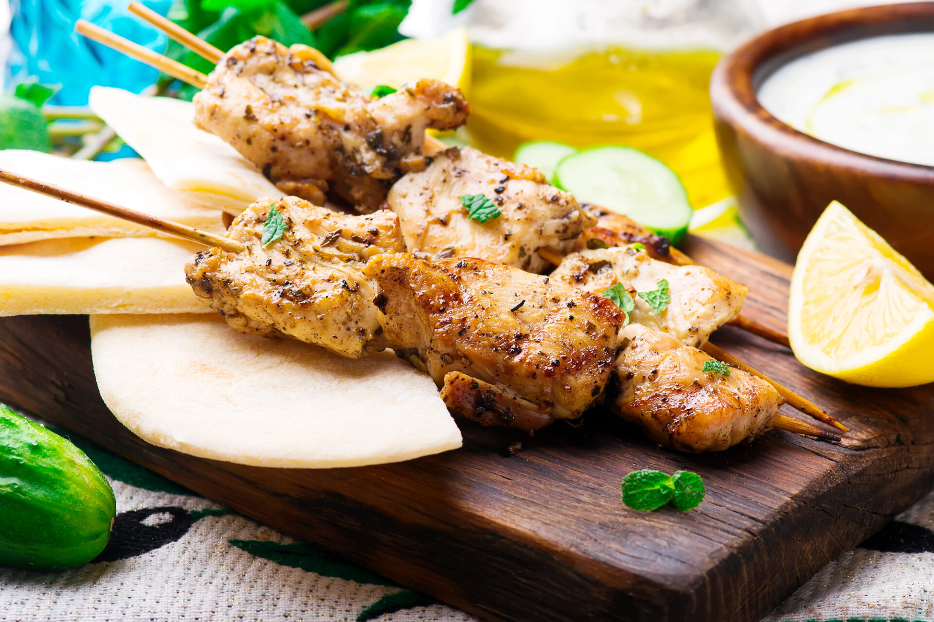 Grilled Chicken Souvlaki