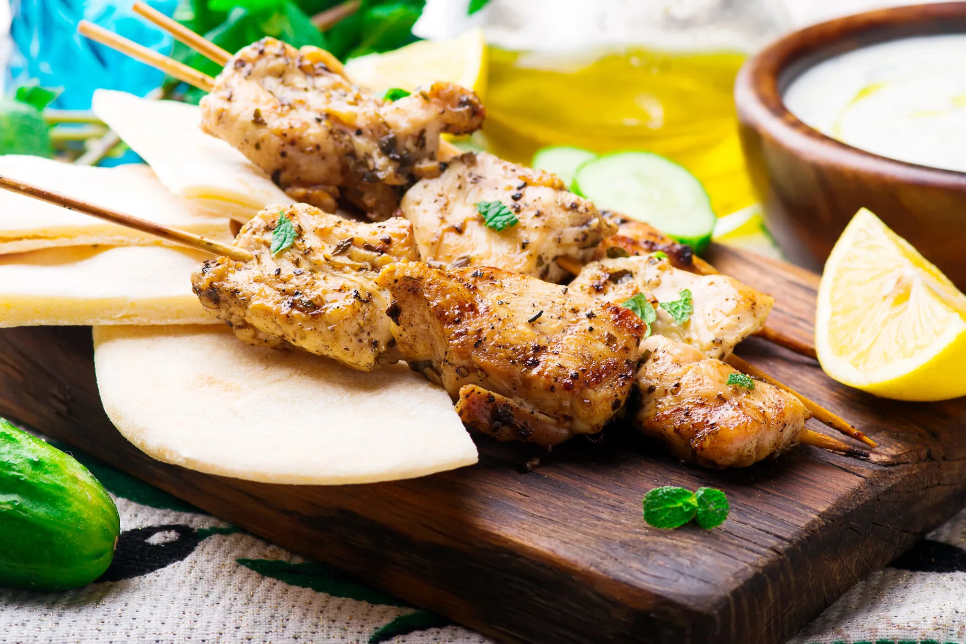 Grilled Chicken Souvlaki