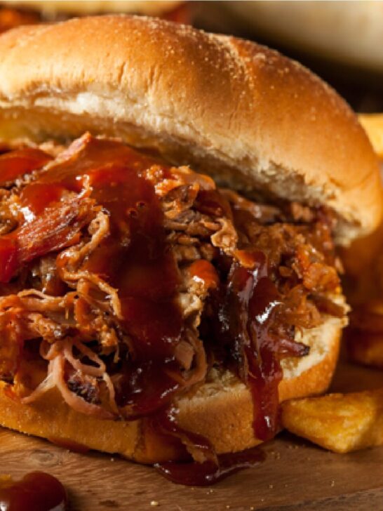 Barbeque Pulled Pork Sandwich