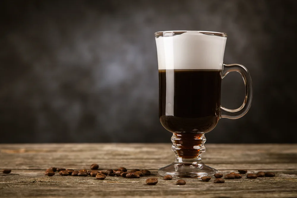 Glass of Irish coffee — Photo