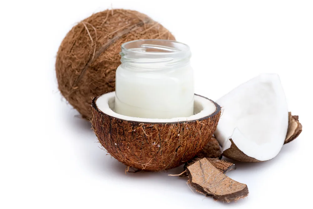 Organic coconut oil — Photo
