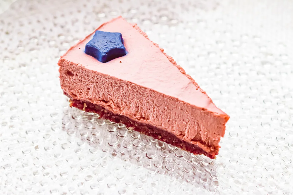 Orange creamy cheesecake, dessert and diet — Stock Photo, Image