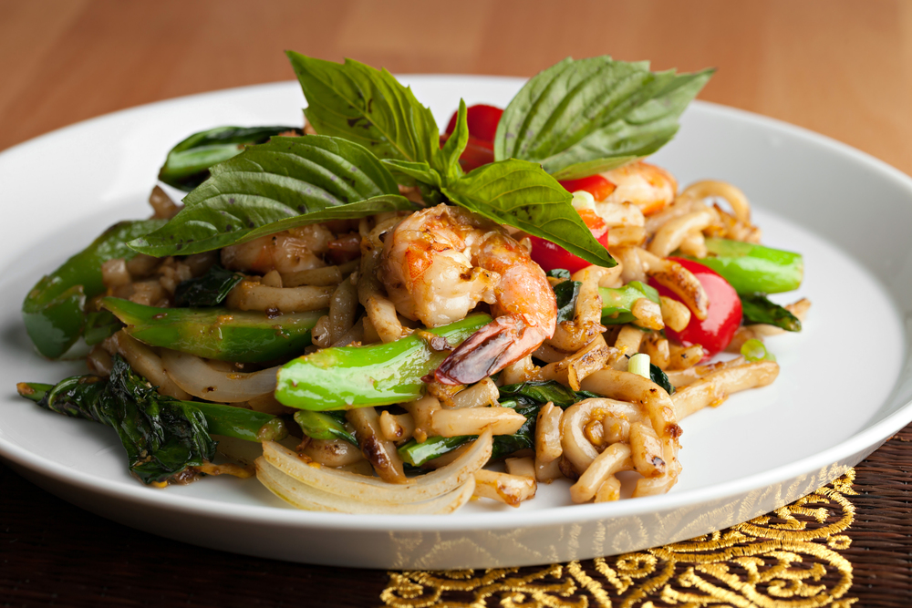 alt="Thai Shrimp Stir Fry — Stock Photo, Image"