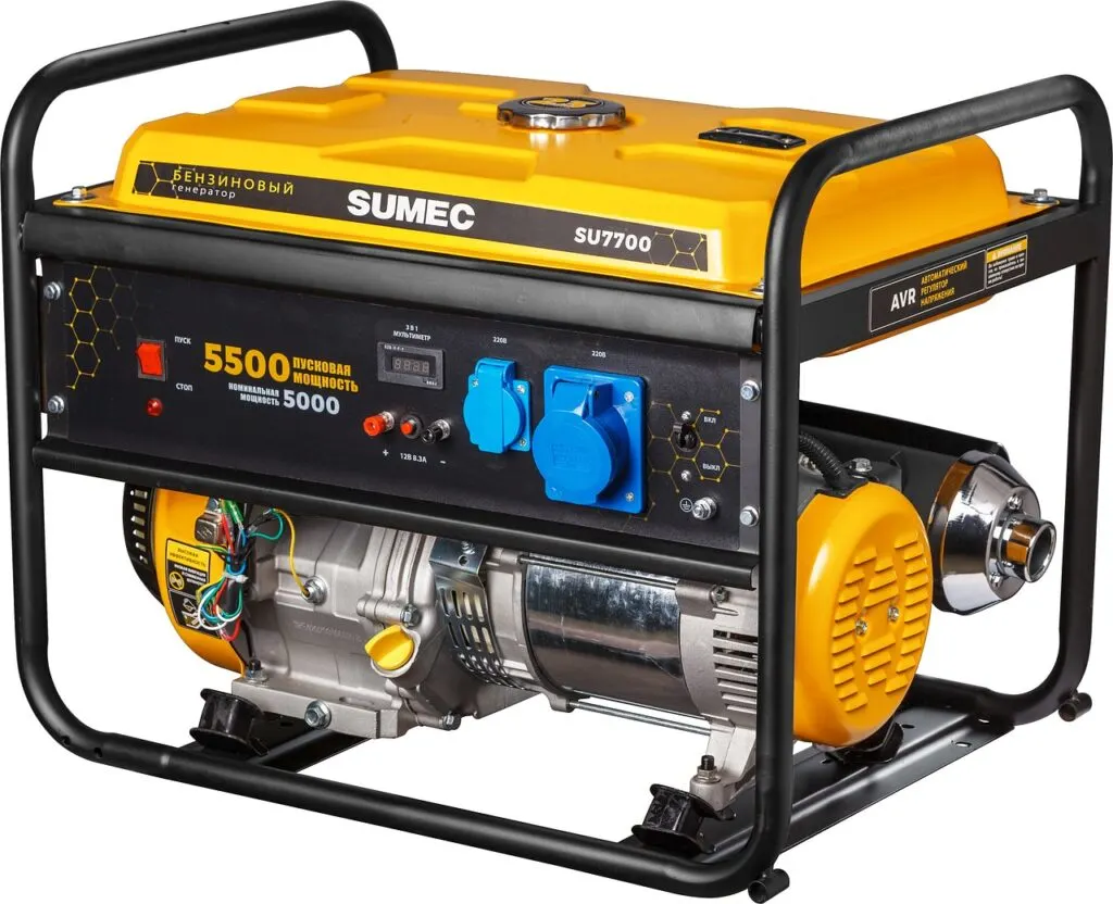 Close up image of a diesel generator