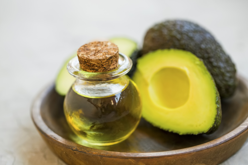 Avocado Oil Raw Healthy Organic Avocado Oil Avocado Fruits — Stock Photo, Image