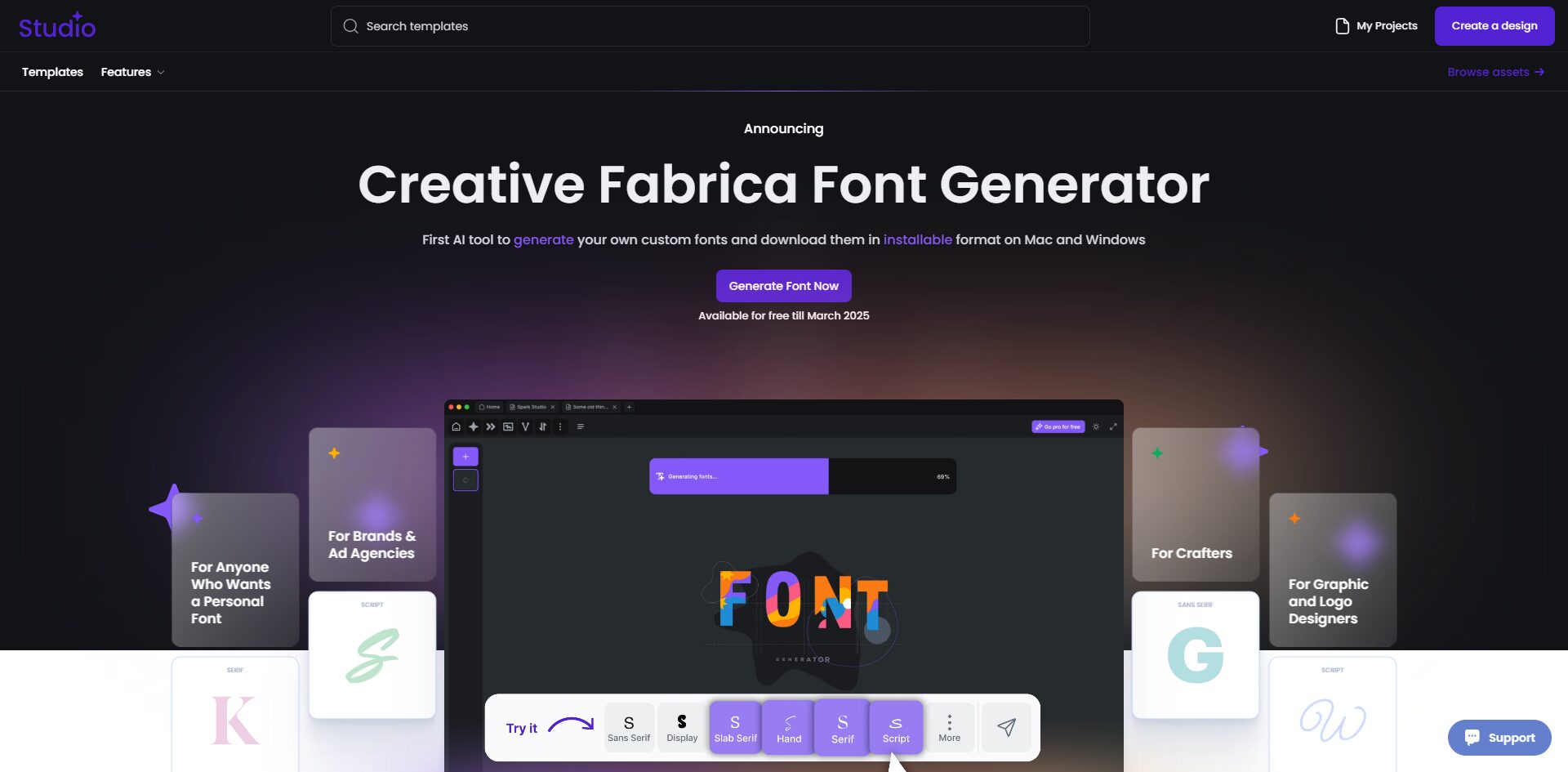Creative Fabrica Font Generator Review - Bullock's Buzz