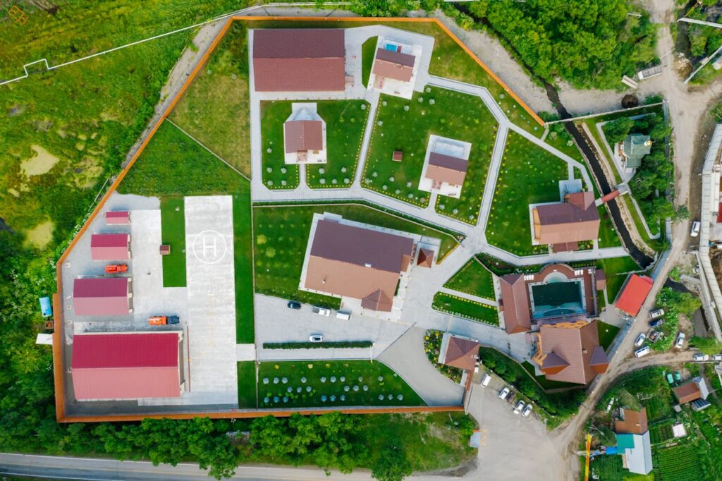 Property boundaries shown on overhead image