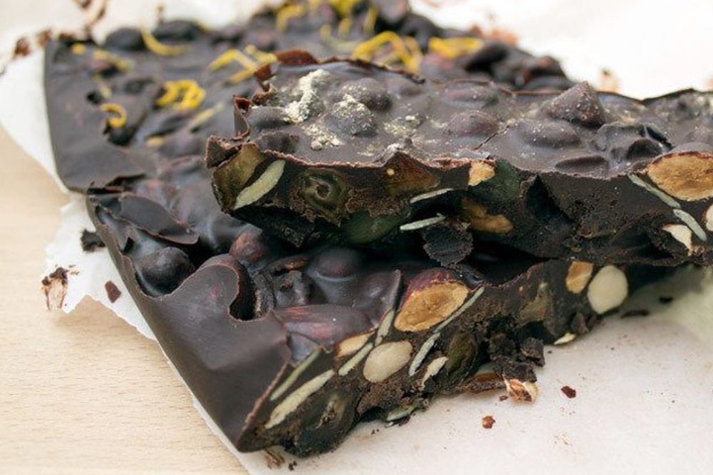 Dark Chocolate and Chia Seed Bark Recipe | by lowcarbnutrients