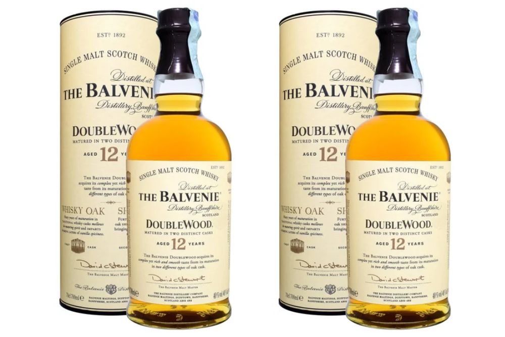 FONTE, VENICE, ITALY - DECEMBER 2017. Bottle of Scotch Whisky The Balvenie DoubleWood 12 Years Old 70cl, 40%Vol. — Photo by gueriero93.gmail.com