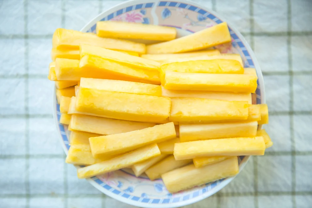 Pineapple Core Good Food High Bromelain Nutrition Fiber Diet — Stock Photo, Image