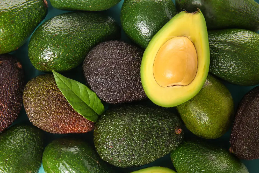 Ripe Fresh Avocados Upper View — Stock Photo, Image