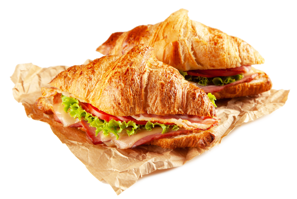 Classic BLT croissant sandwiches — Photo