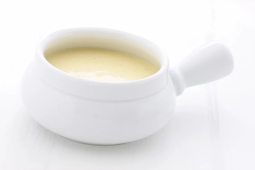 Smooth, creamy and slightly seasoned corn bisque