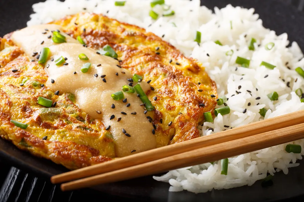 Egg Foo Young is a Chinese egg omelette filled