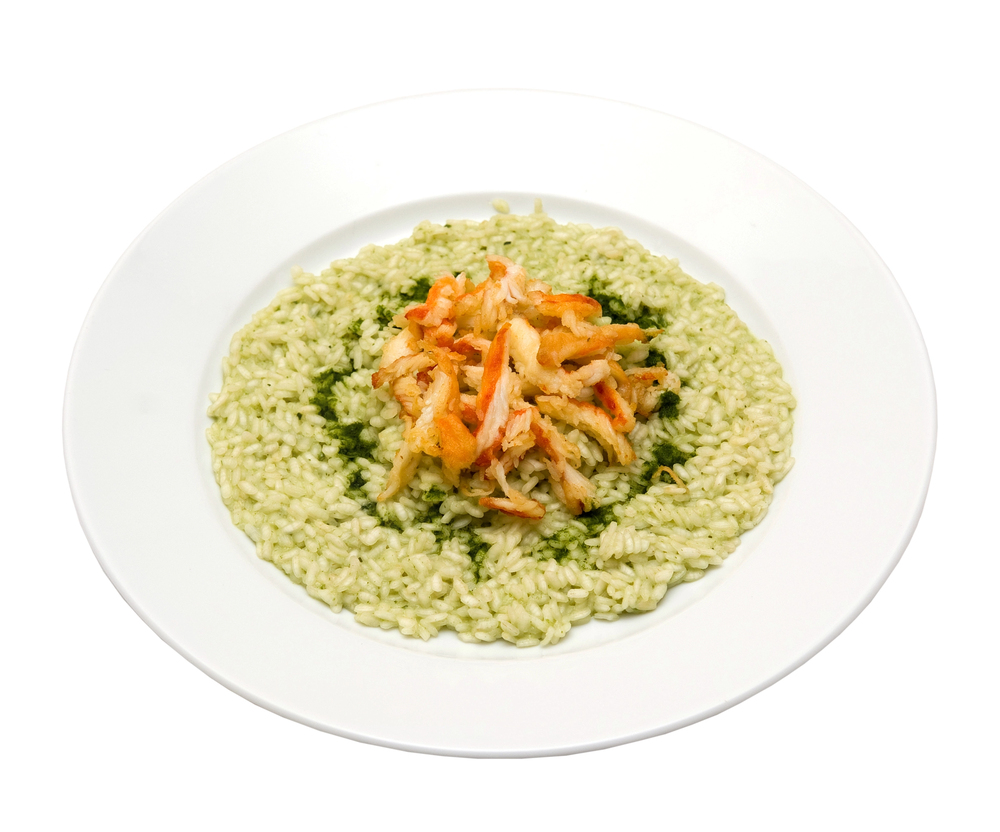 Risotto with spinach — Photo