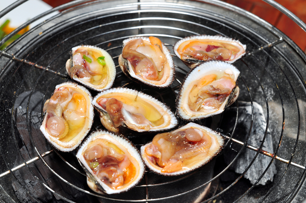 Shell steaks on the grill — Photo