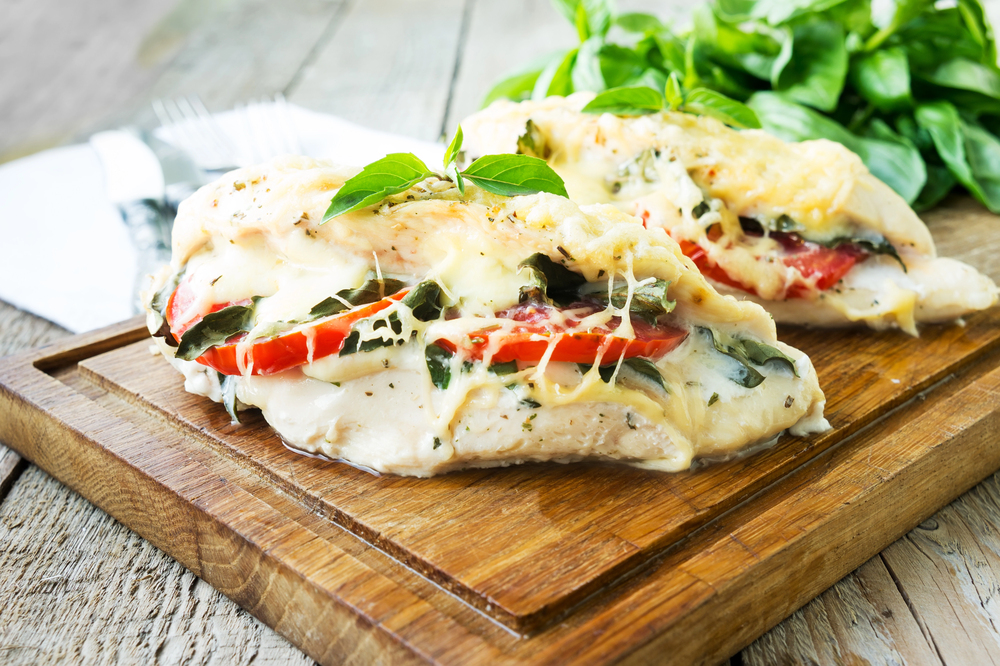 Baked Mozzarella-Stuffed Chicken