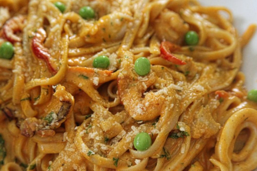 Spaguetti a lo macho | Fideos con una salsa de aji amarillo … | Flickr