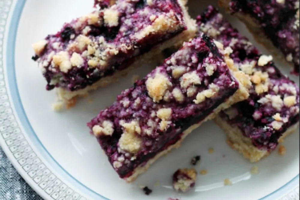 blueberry lemon crumb bars | by sparkling ink by tiina