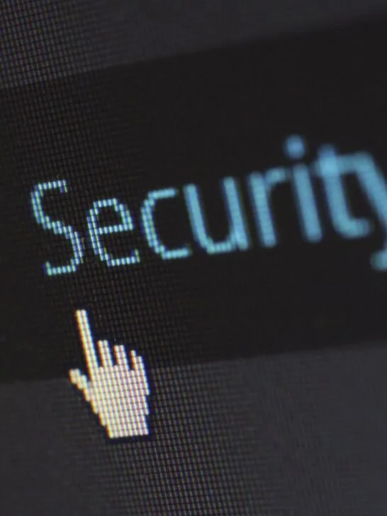 The word 'security' with a mouse pointing to it representing cyber security and why strong passwords matter more than ever