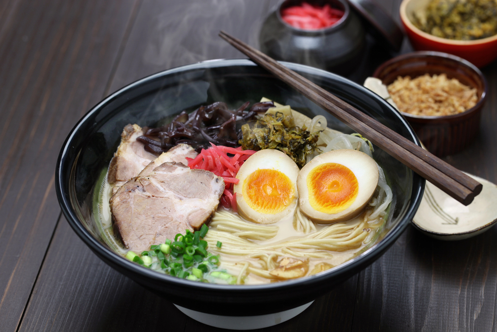 Japanese ramen noodles — Stock Photo, Image