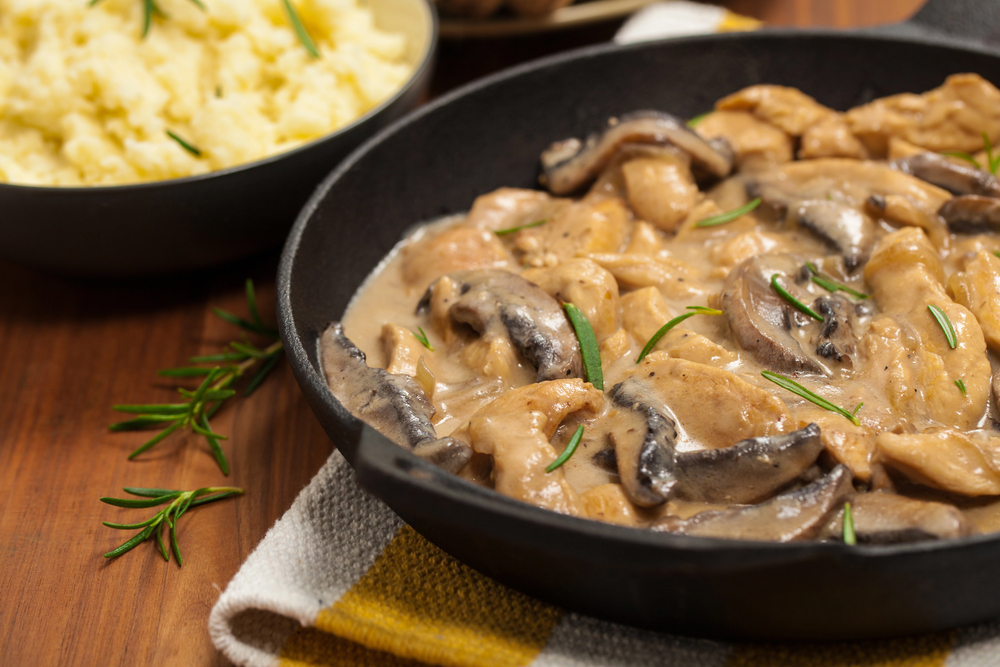 Chicken Mushroom Stroganoff — Stock Photo, Image