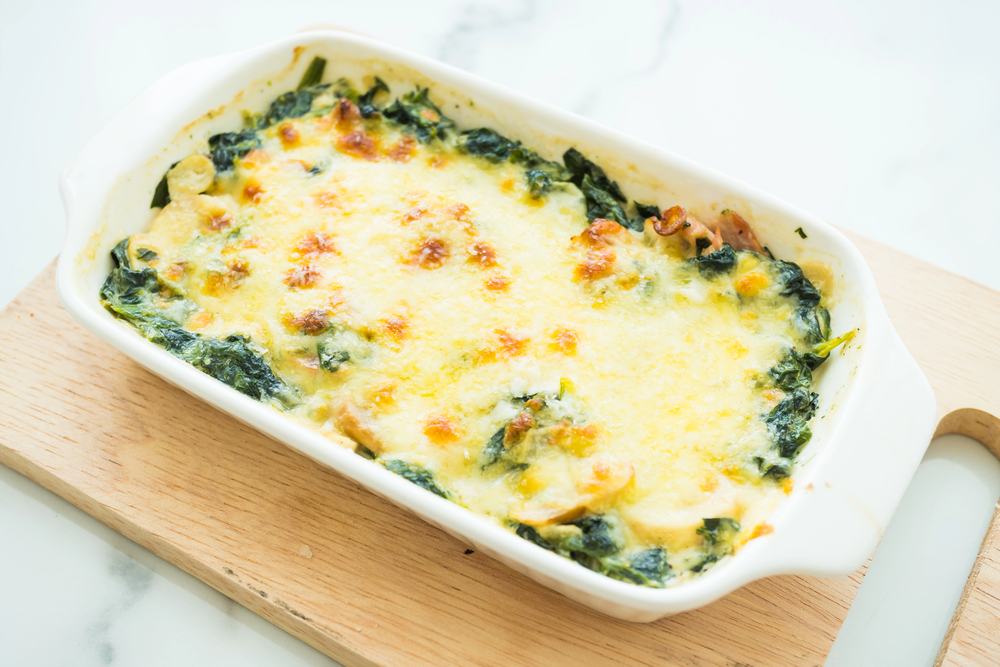 Baked spinach lasagna — Photo